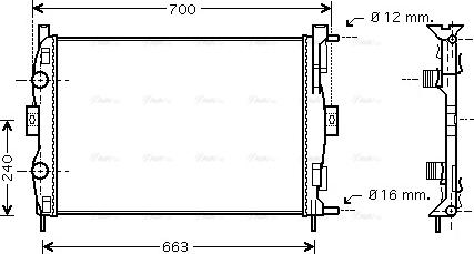 Ava Quality Cooling RT 2306 - Hűtő, motorhűtés parts5.com