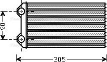 Ava Quality Cooling RTA6439 - Heat Exchanger, interior heating parts5.com