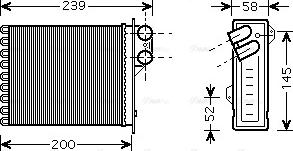 Ava Quality Cooling RTA6398 - Radiador de calefacción parts5.com