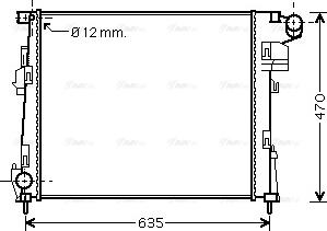 Ava Quality Cooling RTA2427 - Radiator, engine cooling parts5.com