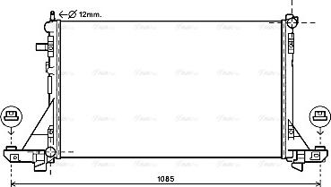 Ava Quality Cooling RTA2560 - Radiateur, refroidissement du moteur parts5.com