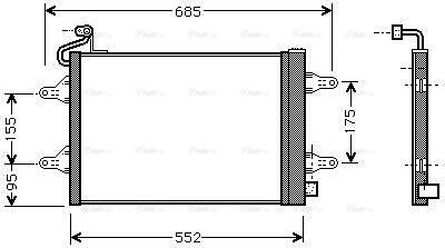 Ava Quality Cooling SAA5007D - Кондензатор, климатизация parts5.com