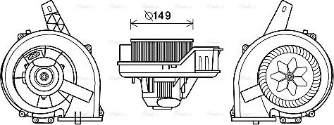 Ava Quality Cooling ST8044 - Ventilator, habitaclu parts5.com