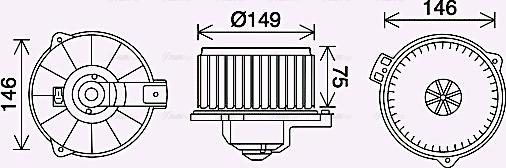 Ava Quality Cooling TO8735 - Wentylator wewnętrzny parts5.com