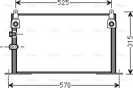 Ava Quality Cooling TOA5585 - Kondensator, Klimaanlage parts5.com