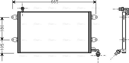 Ava Quality Cooling VN5137 - Kondenzator, klimatska naprava parts5.com