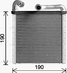 Ava Quality Cooling VN6424 - Wymiennik ciepła, ogrzewanie wnętrza parts5.com