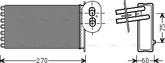 Ava Quality Cooling VN6296 - Radiador de calefacción parts5.com