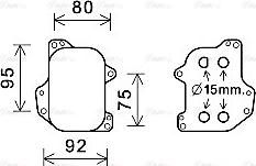 Ava Quality Cooling VN3393 - Ölkühler, Motoröl parts5.com