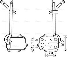 Ava Quality Cooling VN3389 - Chladič motorového oleja parts5.com