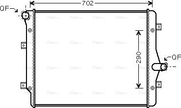 Ava Quality Cooling VN2208 - Radiator, racire motor parts5.com