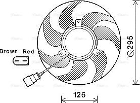 Ava Quality Cooling VN7535 - Ventilator, hlađenje motora parts5.com