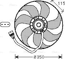 Ava Quality Cooling VN7521 - Ventilador, refrigeración del motor parts5.com