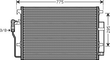 Ava Quality Cooling VNA5277D - Kondenzator, klima-uređaj parts5.com