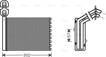 Ava Quality Cooling VNA6201 - Schimbator caldura, incalzire habitaclu parts5.com