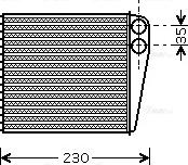 Ava Quality Cooling VNA6229 - Heat Exchanger, interior heating parts5.com