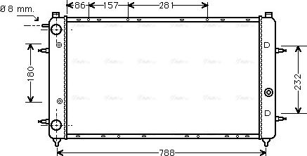 Ava Quality Cooling VNA2114 - Radiator, racire motor parts5.com