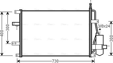 Ava Quality Cooling VO5107D - Condenser, air conditioning parts5.com