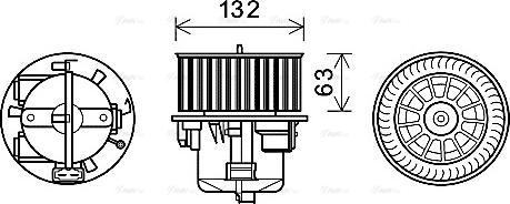 Ava Quality Cooling VO8178 - Innenraumgebläse parts5.com