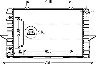 Ava Quality Cooling VO 2064 - Hladnjak, hlađenje motora parts5.com