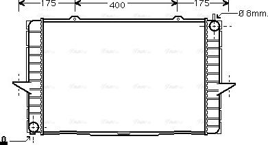 Ava Quality Cooling VO 2148 - Radiador, refrigeración del motor parts5.com