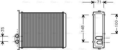 Ava Quality Cooling VOA6085 - Heat Exchanger, interior heating parts5.com