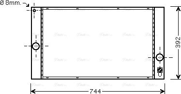 Ava Quality Cooling VOA2141 - Chladič motora parts5.com