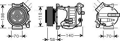 Ava Quality Cooling VOAK144 - Compresor, climatizare parts5.com