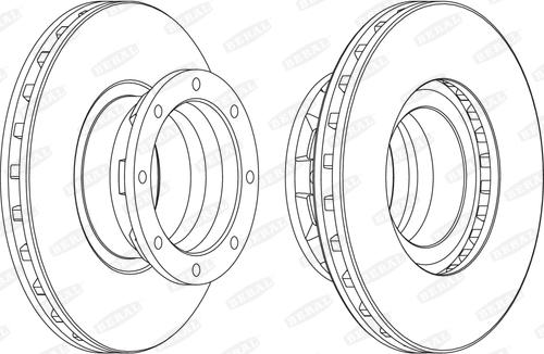 Beral BCR187A - Zavorni kolut parts5.com