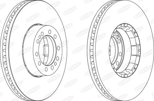 Beral BCR134A - Спирачен диск parts5.com