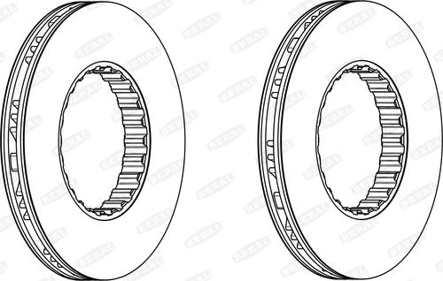 Beral BCR259A - Brzdový kotúč parts5.com