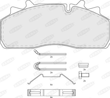 Beral BCV29159TK - Set placute frana,frana disc parts5.com