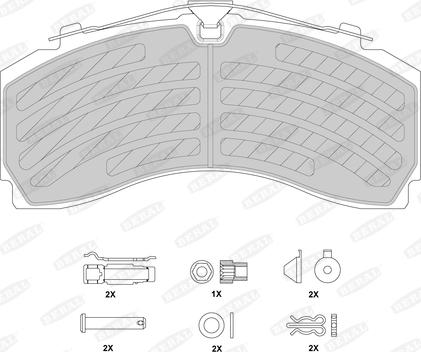 Beral BCV29246TK - Sada brzdových platničiek kotúčovej brzdy parts5.com