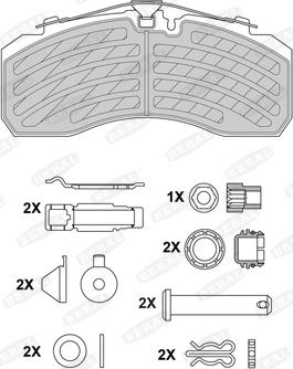 Beral BCV29253BK - Bremsbelagsatz, Scheibenbremse parts5.com