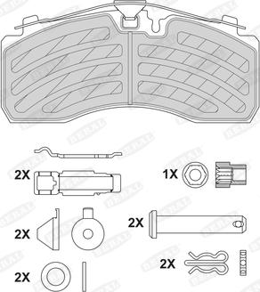 Beral BCV29287TK - Set placute frana,frana disc parts5.com