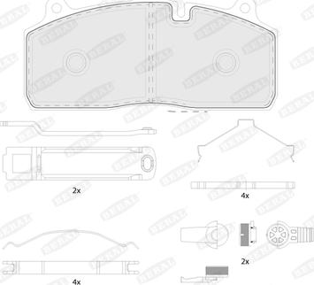 Beral BCV29274TK - Sada brzdových destiček, kotoučová brzda parts5.com