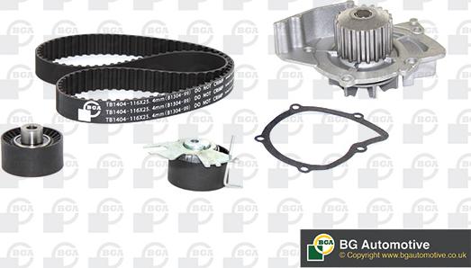 BGA TB1404CPK - Pumpa za vodu + komplet zupčastog kaiša parts5.com