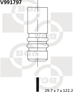 BGA V991797 - Válvula de admisión parts5.com