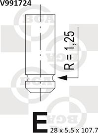 BGA V991724 - Zawór wydechowy parts5.com