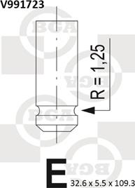 BGA V991723 - Zawór dolotowy parts5.com