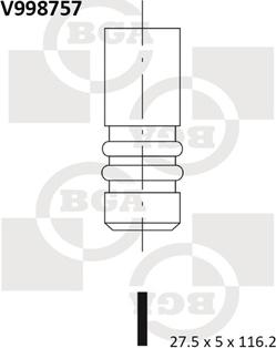 BGA V998757 - Kipufogószelep parts5.com