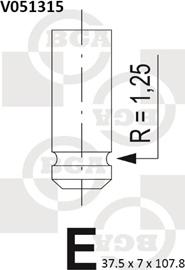 BGA V051315 - Sesalni ventil parts5.com