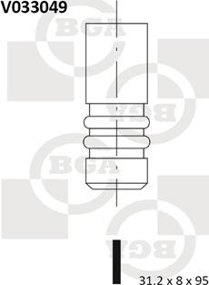 BGA V033049 - Výfukový ventil parts5.com