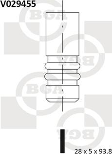 BGA V029455 - Supapa admisie parts5.com