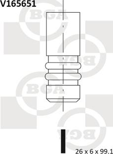 BGA V165651 - Egzoz valfi parts5.com