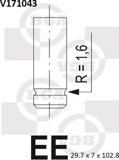 BGA V171043 - Supapa evacuare parts5.com