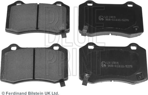 Blue Print ADA104206 - Bremsbelagsatz, Scheibenbremse parts5.com