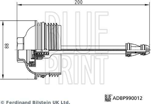 Blue Print ADBP990012 - Deckel, Ölfiltergehäuse parts5.com