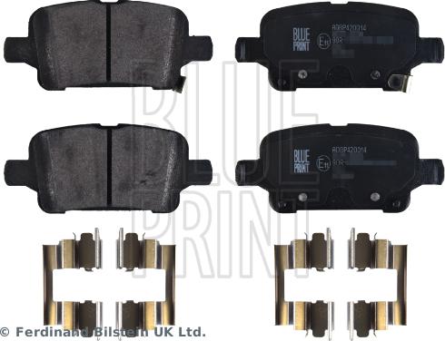 Blue Print ADBP420014 - Brake Pad Set, disc brake parts5.com