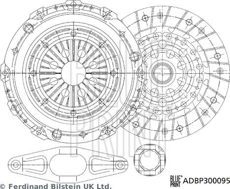 Blue Print ADBP300095 - Set ambreiaj parts5.com